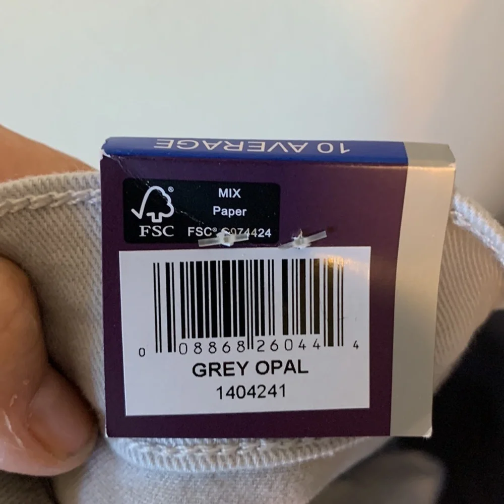 NWT Gloria Vanderbilt Amanda High Rise Tapered Jeans Grey Opal Sz 10 Avg Classic - Picture 12 of 14